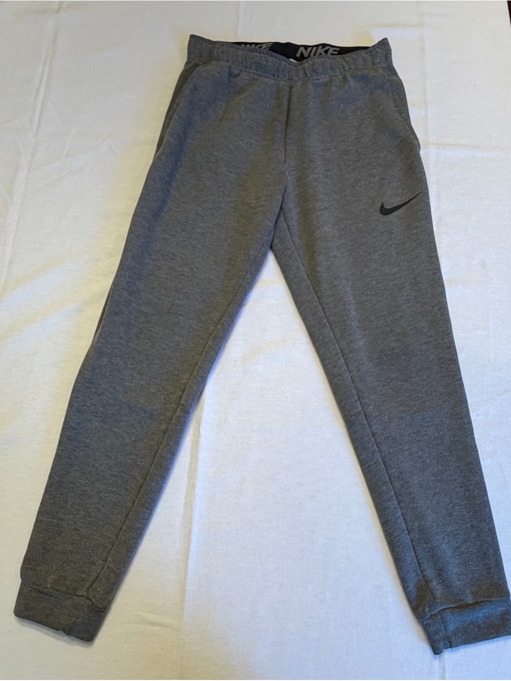 Nike Gray Sweatpants with Black Swoosh